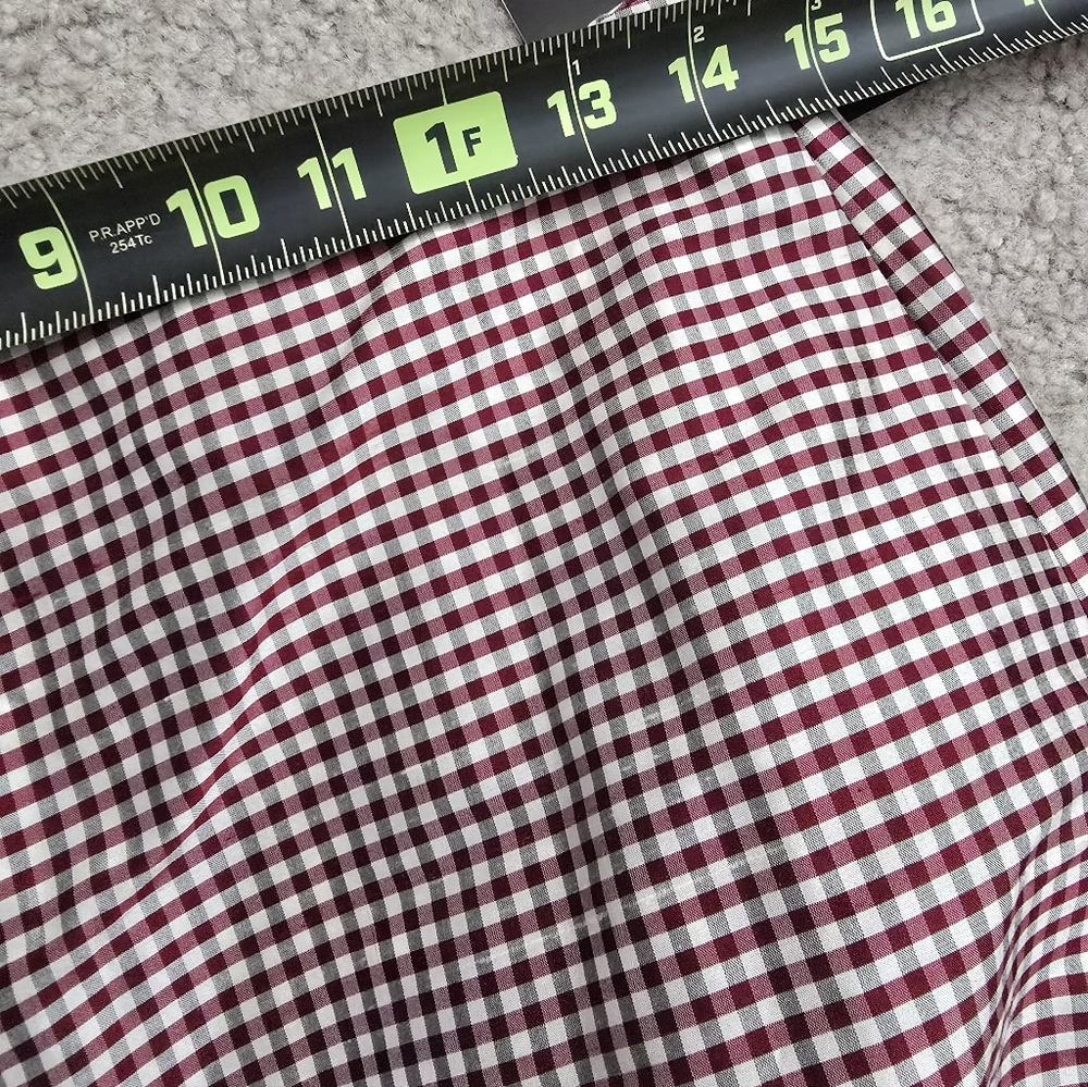 NWT Vintage Areli Red Check Maxi Skirt Size 4 - Picture 6 of 10